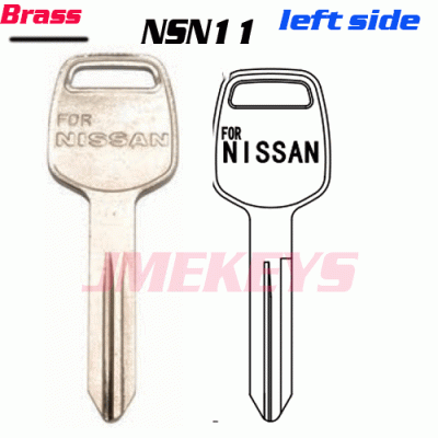 P-119 Replacement BRASS KEY BLANKS FOR NISSAN NSN14