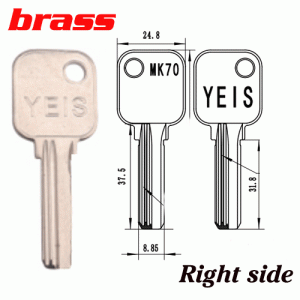 Y-587 Brass House Key Blanks YES