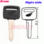 P-376 Replacement Brass Honda KEY BLANKS RIGHT side