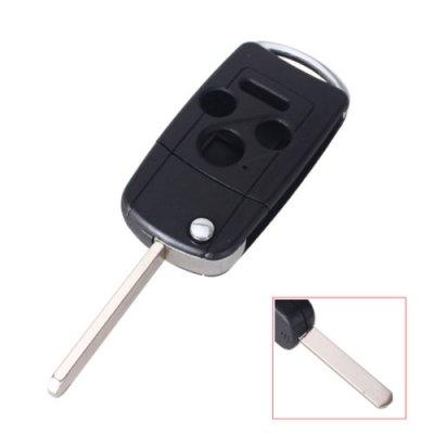 HON-33 3 Button + Panic Remote Flip Key Shell for Honda