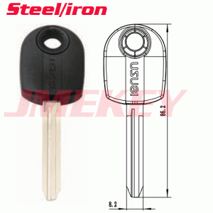 P-480 Steel Iron Car key Blanks for Isuzu