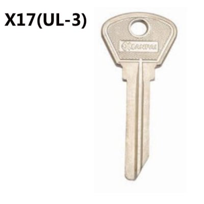 O-052 STEEL IRON X17(UL-3) Blank door keys