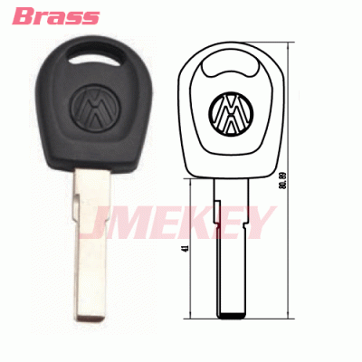 P-261 Replacement Brass Car key blanks For Volkswagen