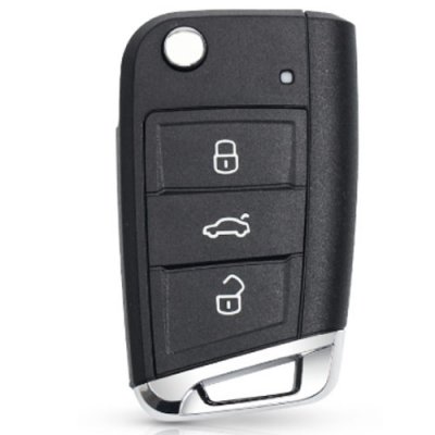 VW-07 3 Buttons Car Key Shell Case Fob For VW Volkswagen