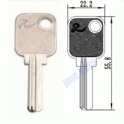 K-027 Thickness 2.3mm brass key blanks 2002 Right side