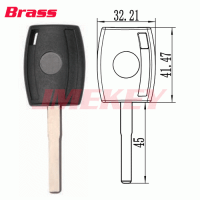 P-509 Brass Car key blanks for Ford