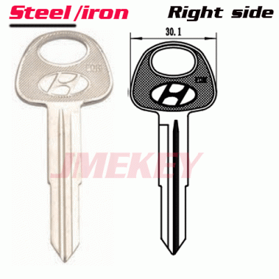 P-225 Steel For Hyundai Car key blanks HYDA7R Right side