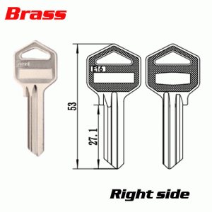 K-564 Brass House key blanks E16 Suppliers