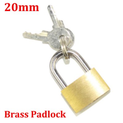 LOCK-13a 20mm Brass Small Padlock