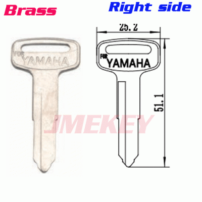 P-442 For BRASS yamaha car Key blanks Right side