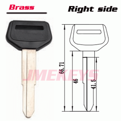 P-072 Replacement Brass Blank car keys for toyota Right side