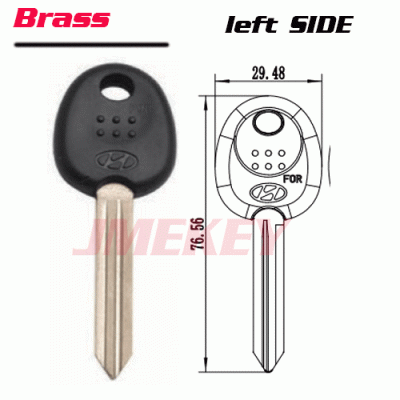 P-177 Replacement Brass Car key blanks for Hyundai LEFT SIDE