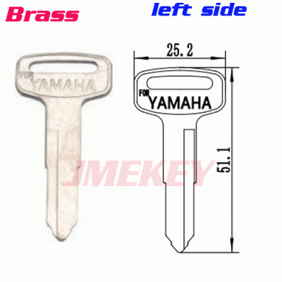 P-443 For BRASS yamaha car Key blanks left side