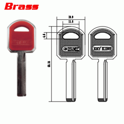 P-518 Brass House key Blanks plastic for Solex