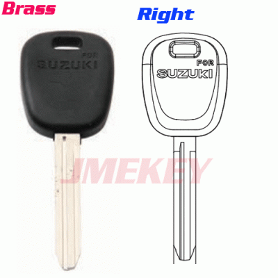 P-337 Replacement brass Car key blanks For suzuki Right side