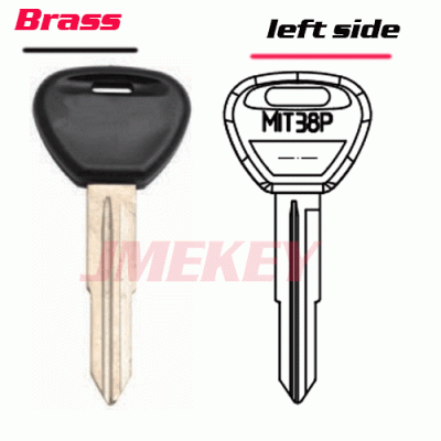 P-126 Replacement Brass car key Blanks for mitsubishi LEFT side