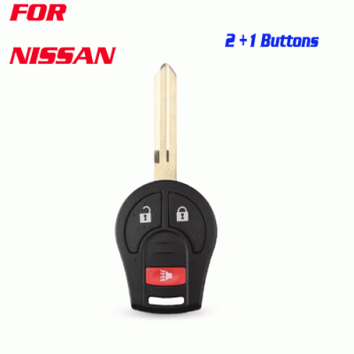 A-145 Replacement Remote Car Key Shell For Nissan 2+1 buttons