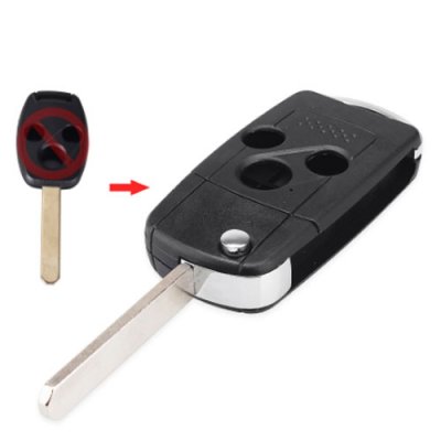 Hon-47 For Honda 3 buttons Flip folding remote key shell