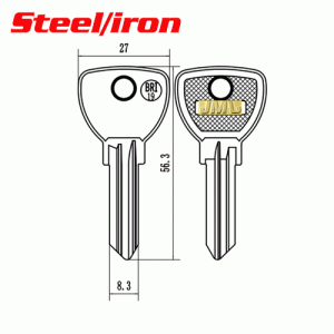 Y-611 Steel Iron Bri-19 House key Blanks Suppliers