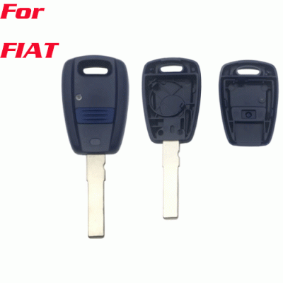 A-073 Transponder Key Shell Blue/Black Cover Case for Fiat