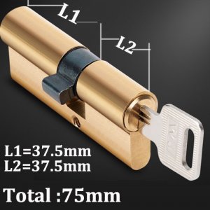 Lock-47 brass Length L1 32.5 mm L2 42.5mm House Lock Cylinder