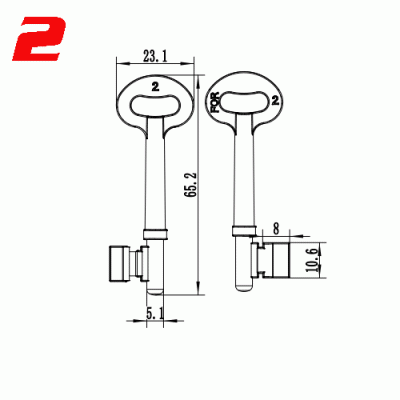 Y-485 Zinc Key Blanks 2 Suppliers