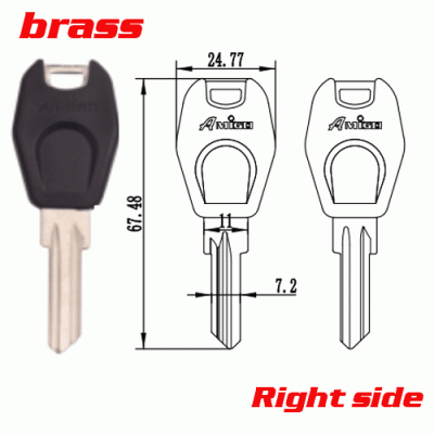 P-502 Brass Plastic House key Blanks ul050 Suppleirs