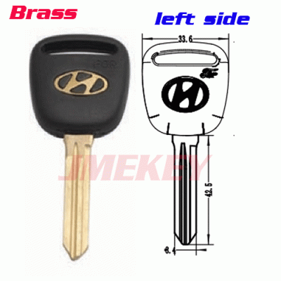 P-239 Gold Logo For Hyundai car key blanks LEFT side