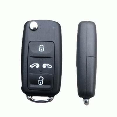 1412-4b For vw 4 Buttons Flip remote key shell Blanks