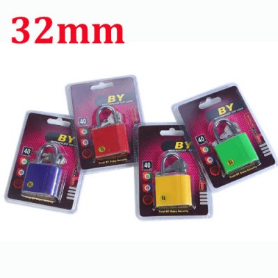 Lock-21B 32MM Plastic 4 Colours Padlock suppliers