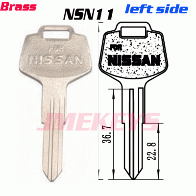 P-115 Replacement BRASS KEY BLANKS FOR NISSAN NSN11