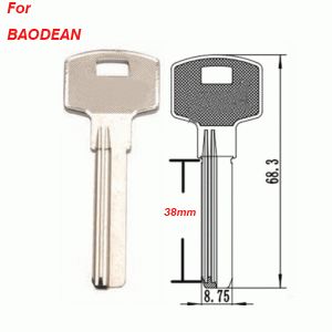 K-034 Customized Universal baodean Key Blanks Length 38MM