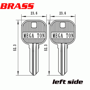 Y-593 Brass Mega door key blanks Suppleirs