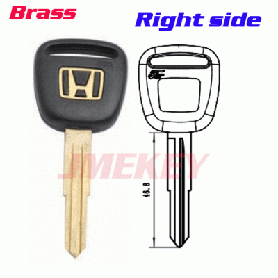 P-243 For Gold logo honda Car key blanks Suppliers Right side