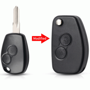 REN-02B For Renault 2 Button Flip remote key shell