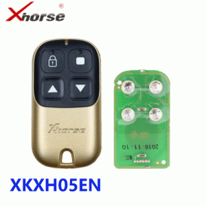 XKXH05EN Garage Remote Key 4 Buttons Golden