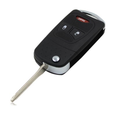 Chry-03 3 Button Case Button Flip Key shell for Chrysler JeeP