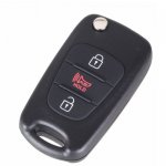 KI-08 3 Buttons Flip Folding Remote Key Shell For HYUNDAI