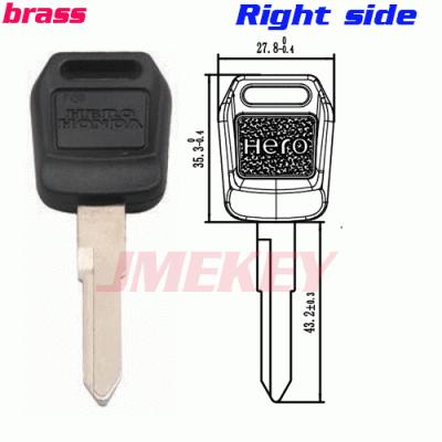 P-419 For Honda Hero motorcycle Key blanks Right side