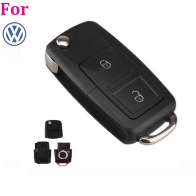 VW-01 button Car Remote Key Flip Folding Key Shell For VW