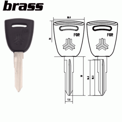 P-440A Brass Car key Blanks For Kia