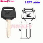 P-383 Replacement IRON Honda KEY BLANKS LEFT side