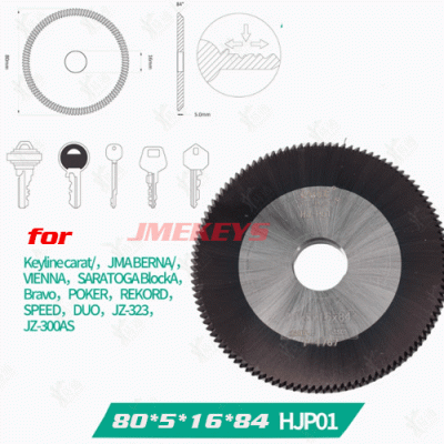 mc-84 Horizontal key cutter φ80x5xφ16 jma key cutting machine