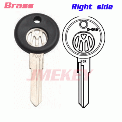 P-259 Replacement Brass Car key blanks For Volkswagen Right