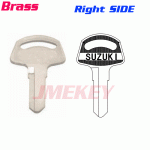 P-324 Replacement Brass Car key blanks For suzuki right side