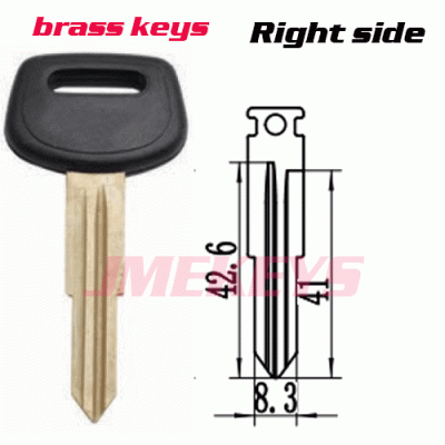 P-046 For Brass Toyota Car key blanks Right side