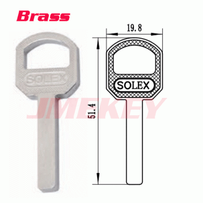 P-592 Brass House key Blanks for Solex Suppliers Whoesale