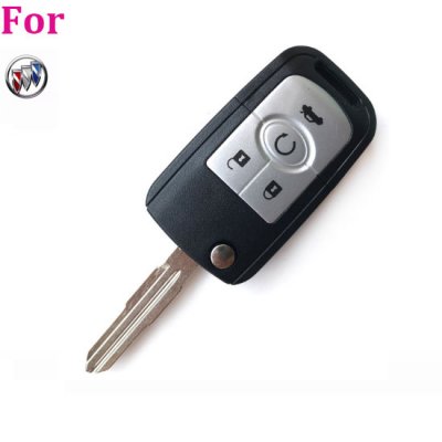 BUI-08 For Buick 4 Buttons Flip remote key shell