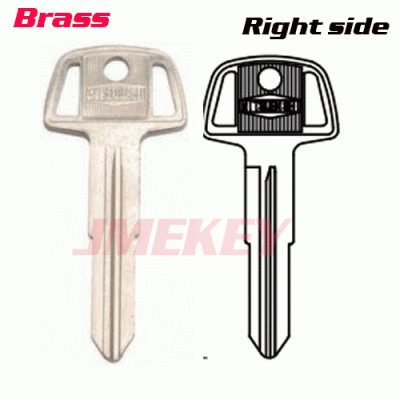 P-139 all metal BRASS MITSUBISHI KEY BLANKS RIGHT side