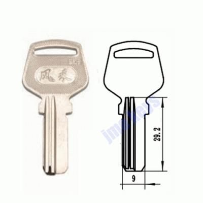 K-032 Brass door key blanks wholesale